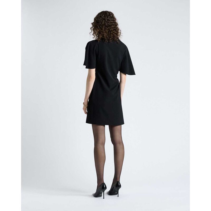 Cue Crepe Draped Neck Mini Dress image number 1